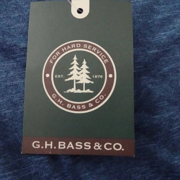 GH Bass Polo Shirt Men's Size S Blue Moisture Wicking Stretch - Picture 6 of 8